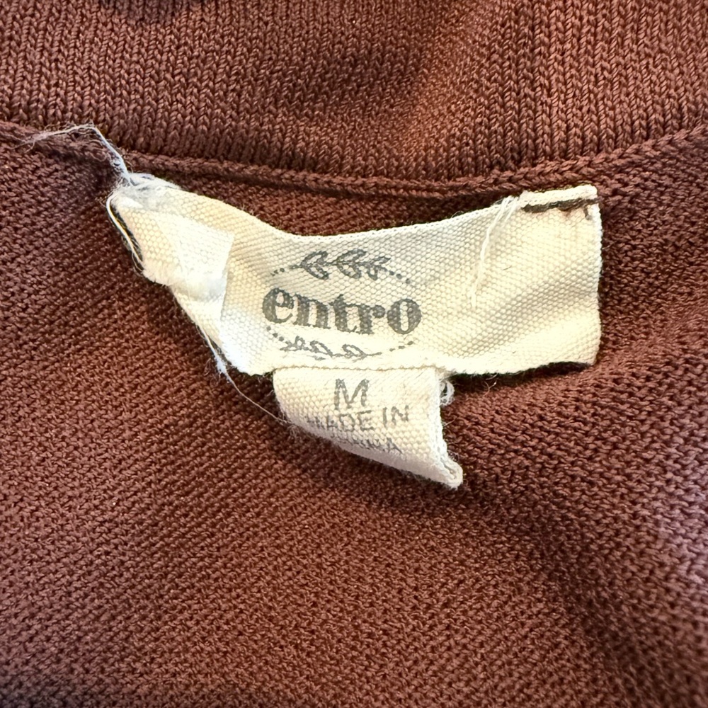 Entro Rust Knit Top - Picture 2 of 2